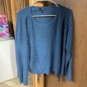 a.n.a Petite Denim Blue Sweater